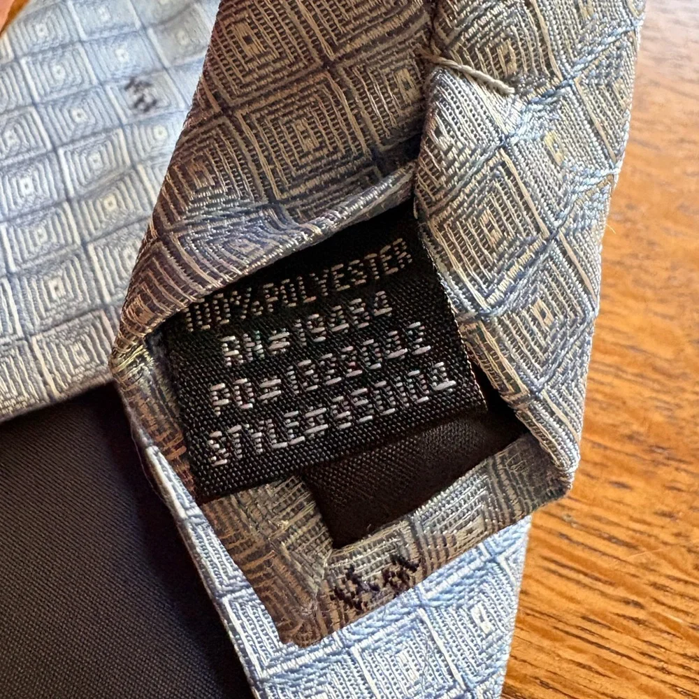 Vintage official Waffle House Uniform Men's Light Blue Tie- with “WH”